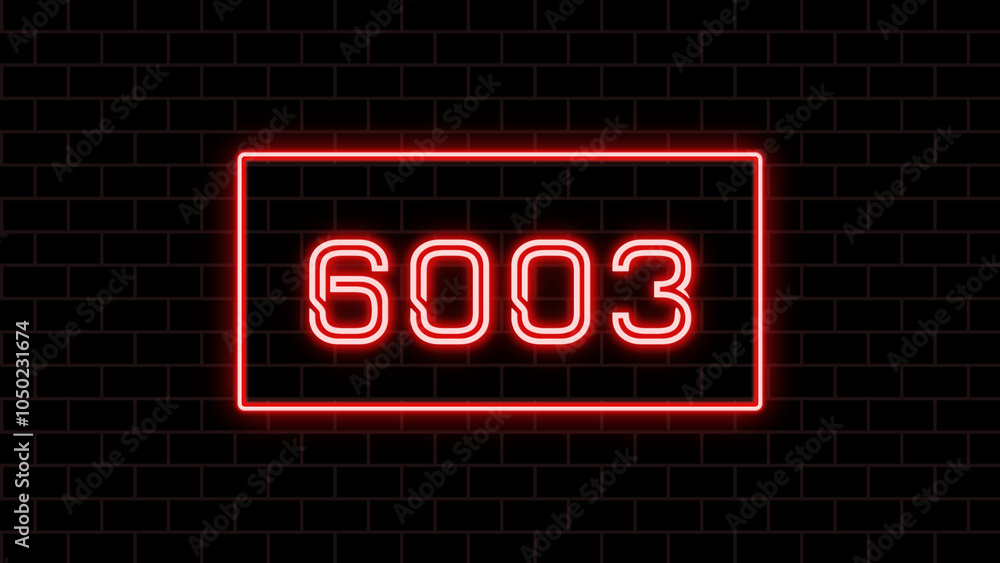 6003年のネオン文字 6003年のネオン文字
