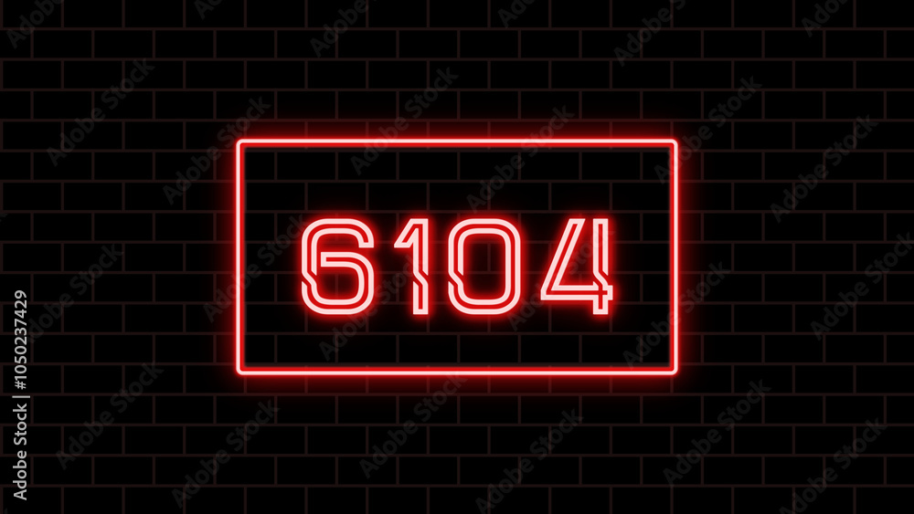 6104年のネオン文字 6104年のネオン文字