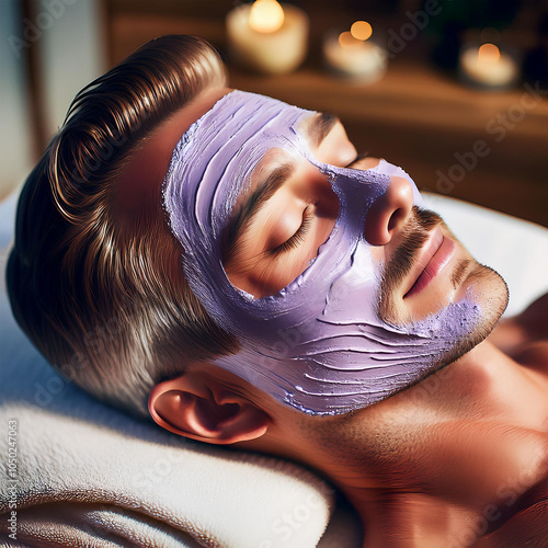 Serenity in Self-Care Colorful Facial Mask