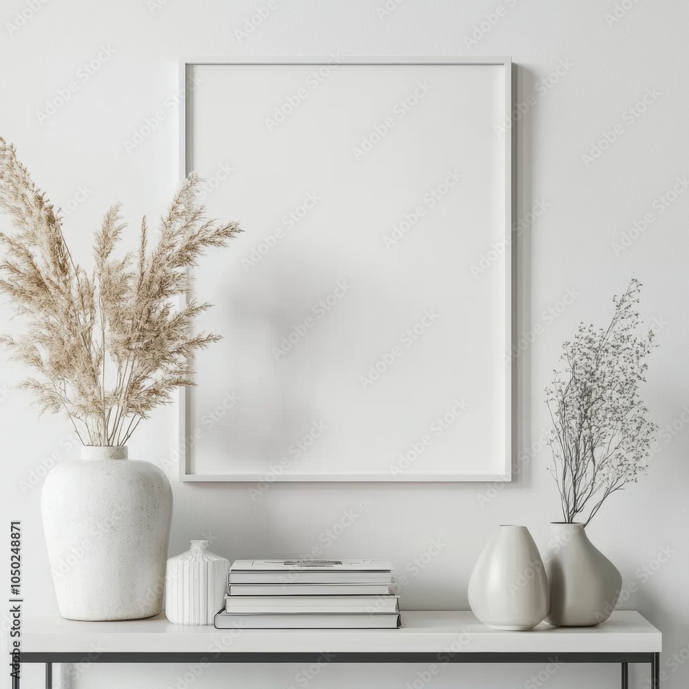 Fototapeta premium Minimalist Interior Mockup.