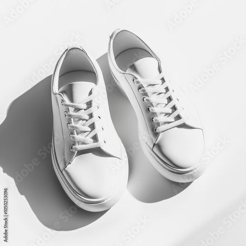 Sneaker white isolate, chick styles in the city