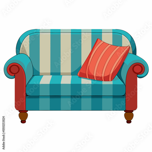 modern sofa with background