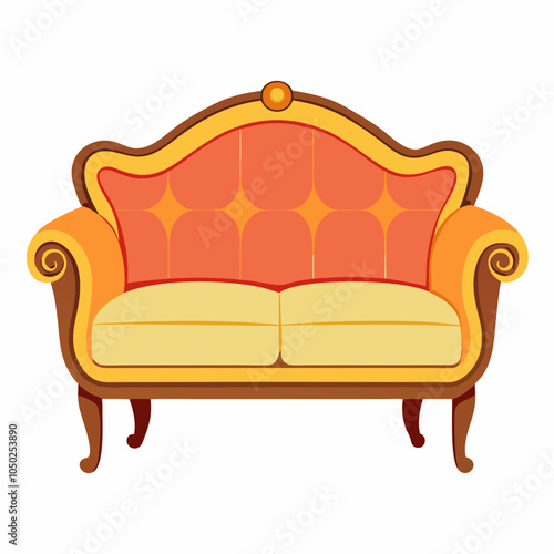 modern sofa with background