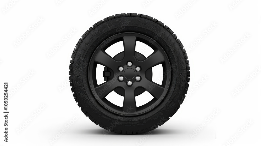 Obraz premium tire, car wheel isolated on white