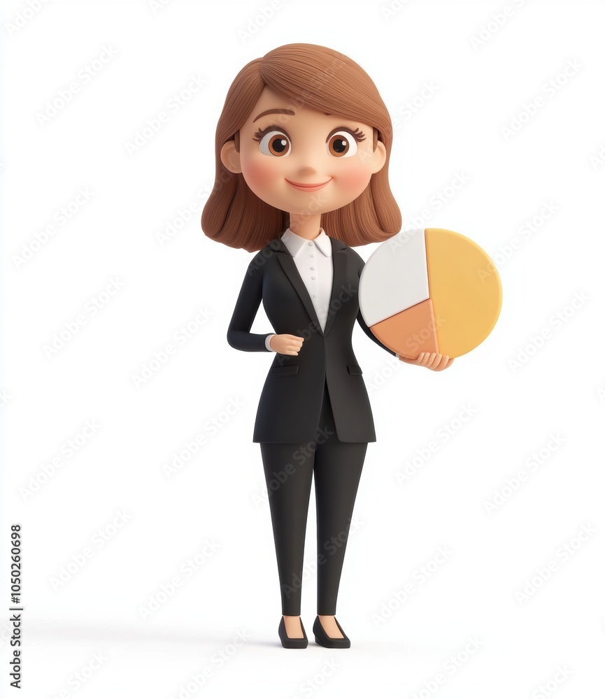 Businesswoman Chart. Businesswoman Chart.