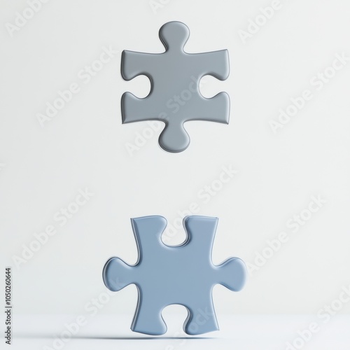 Two Puzzle Pieces.