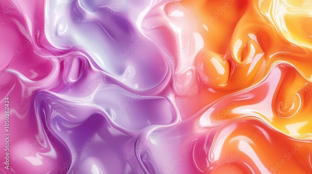 Fototapeta premium Vivid, bright swirls creating a dynamic abstract pattern, [surround , bright , vivid], [energetic abstract art]