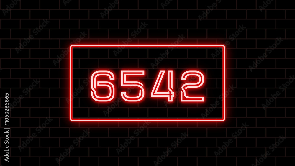 6542年のネオン文字 6542年のネオン文字