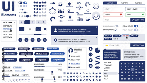 A responsive layout designed for touch screens, featuring interactive sliders, buttons, and order planning elements in a clean, modern design