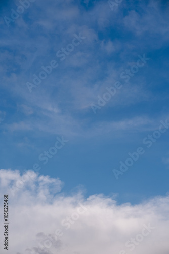 Blue sky with cloud for natural background