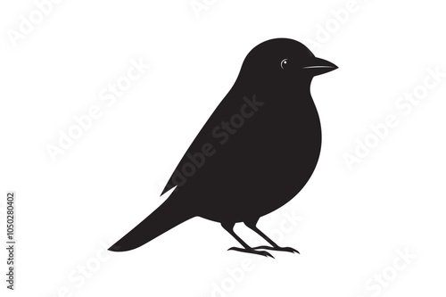 Scarlet Tanager silhouette bundle , Scarlet Tanager silhouette vector illustration