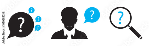 simple question icon vector illustration