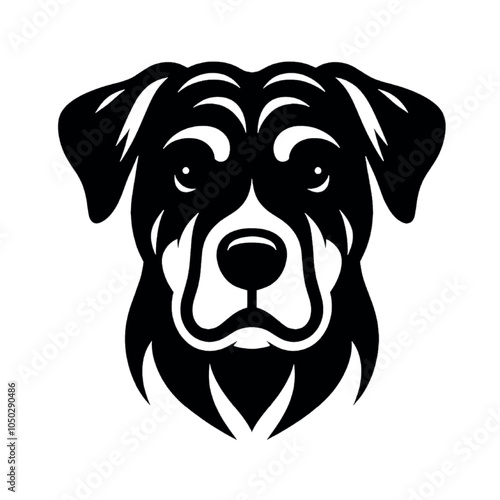 Obraz na plátně Black Dog Head