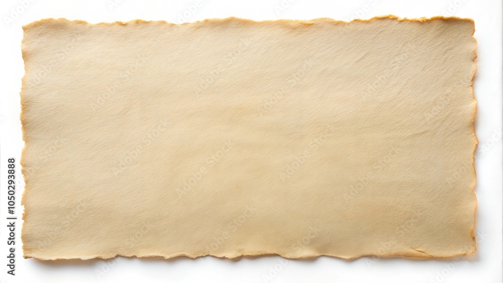 Obraz premium Blank vintage parchment paper with rough torn edges