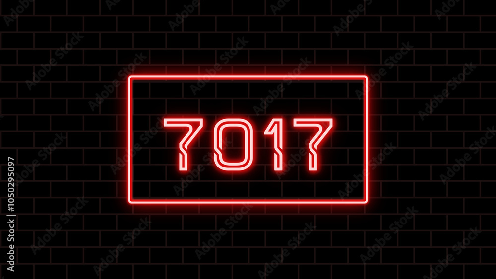 7017年のネオン文字 7017年のネオン文字