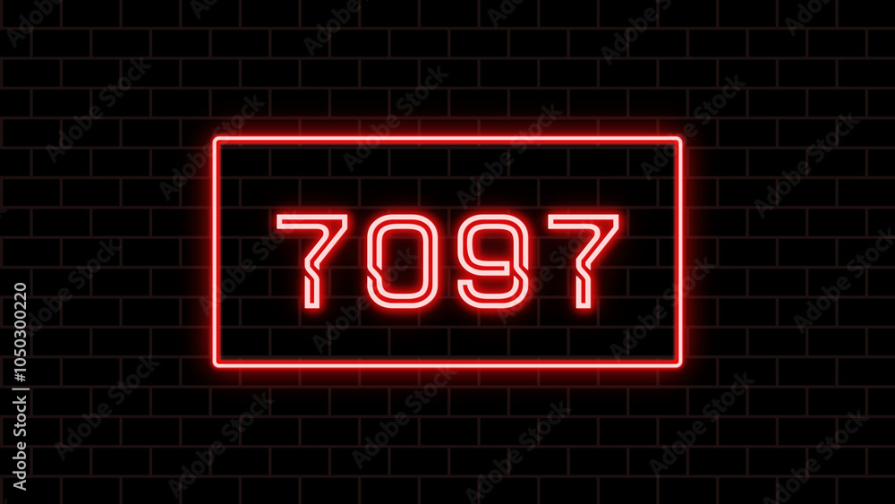 7097年のネオン文字 7097年のネオン文字
