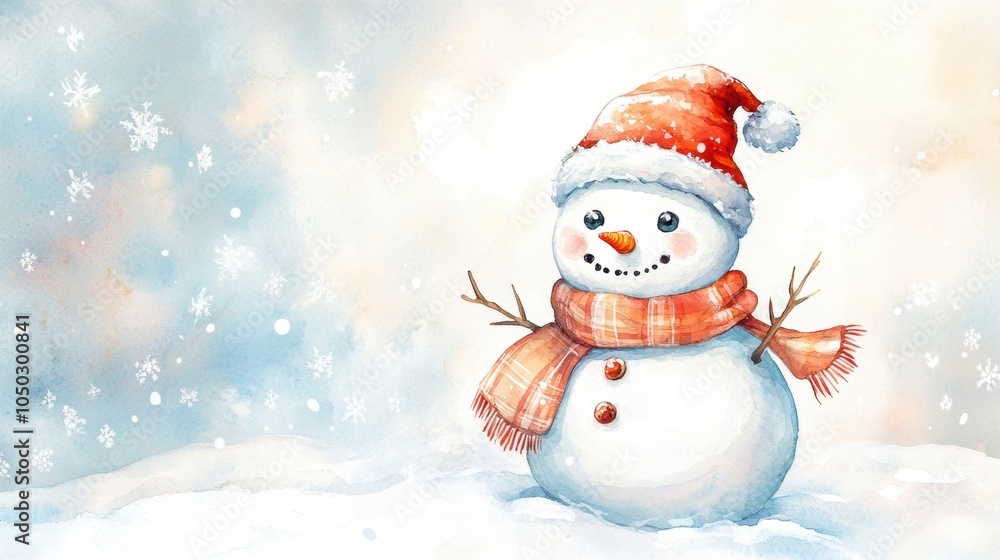 Cute snowman. Winter holiday theme. Cute snowman. Winter holiday theme.