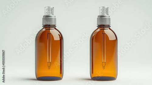 Amber Dropper Bottles Minimalist