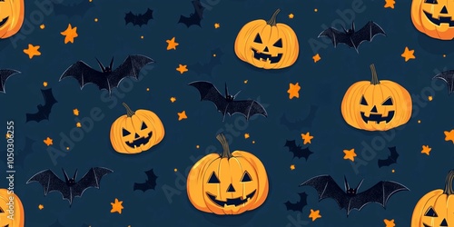 halloween seamless background