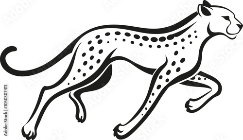 Solid color chaeroides running animal vector design