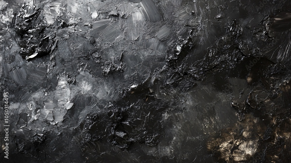 Obraz premium Abstract Black and White Textured Background