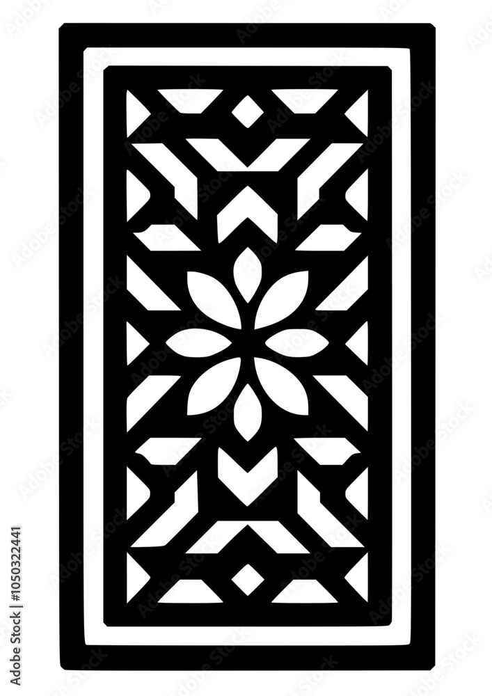 Fototapeta premium Laser cut panels svg, lightburn laser cut panel files, panel collection, laser cut files, geometric panel svg, pattern svg, cut file for cricut svg, jpg, png