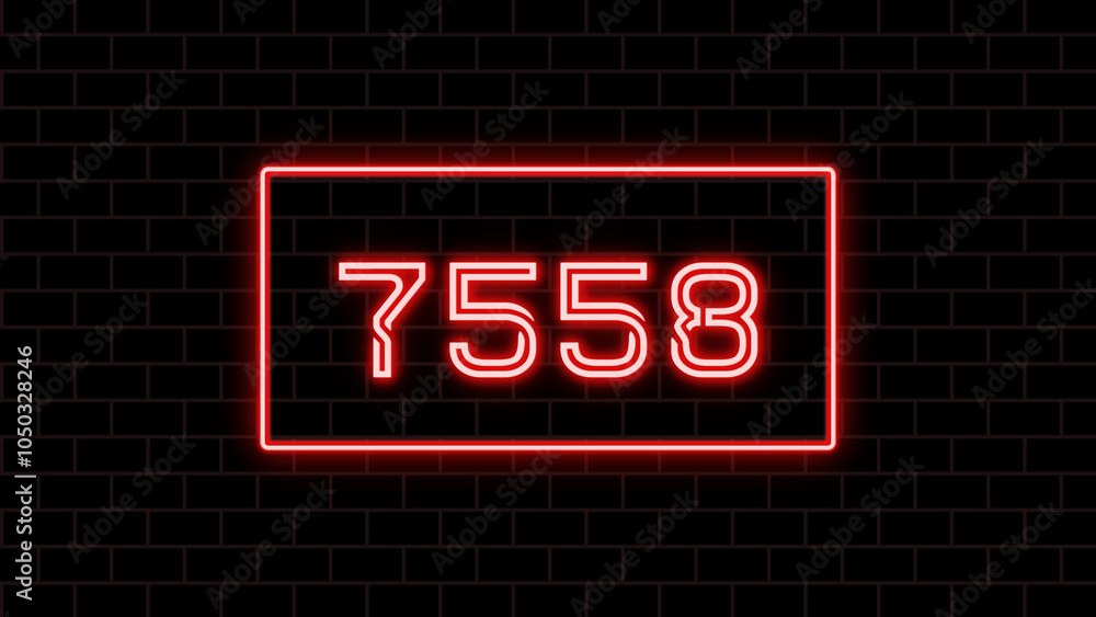 7558年のネオン文字 7558年のネオン文字
