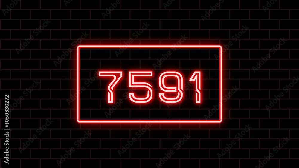 7591年のネオン文字 7591年のネオン文字