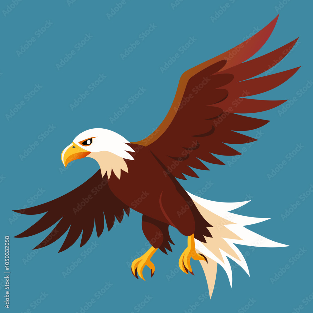 Obraz premium american eagle with wings