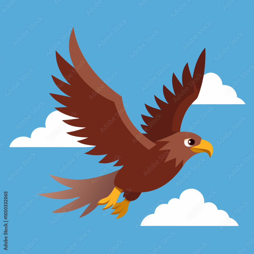 Obraz premium bird with cloud