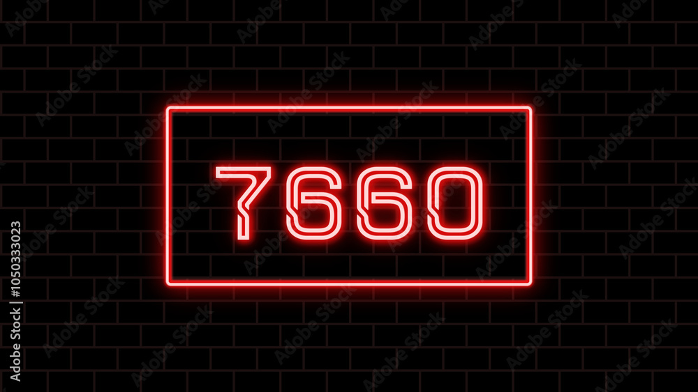 7660年のネオン文字 7660年のネオン文字