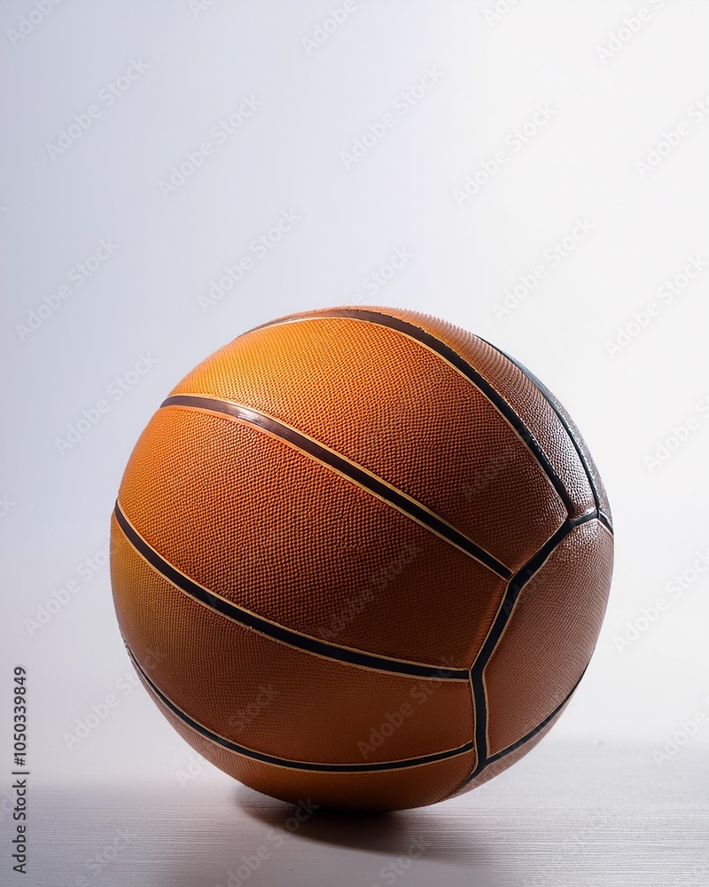 Fototapeta premium basketball ball isolated on white close up