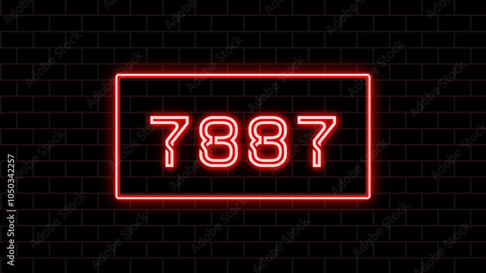 7887年のネオン文字 7887年のネオン文字