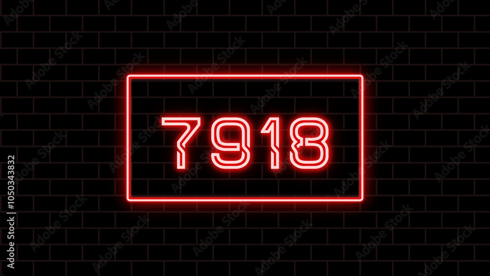7918年のネオン文字 7918年のネオン文字