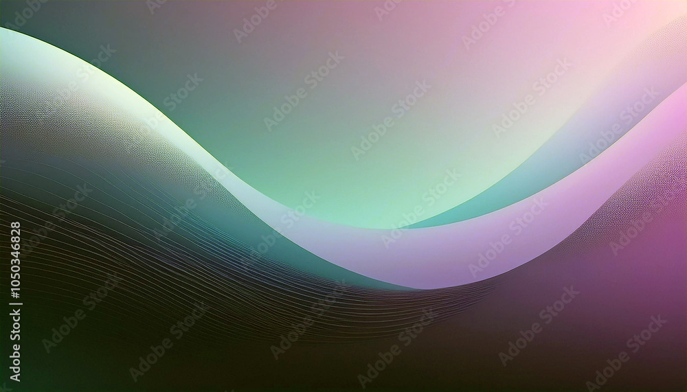 Fototapeta premium Serene Purple and Blue Abstract Waves: A calming visual journey through flowing gradients and subtle textures. Perfect for backgrounds or design inspiration.