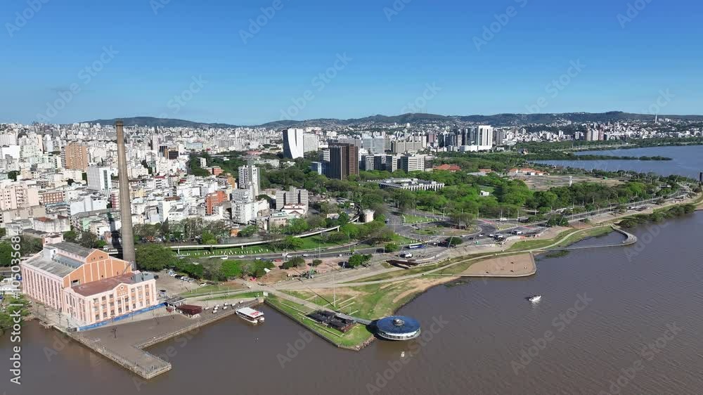 Gasometro Building At Porto Alegre In Rio Grande Do Sul Brazil. Landmark Building. Guaiba Lake Scenery. Beautiful Factory. Gasometro Building At Porto Alegre In Rio Grande Do Sul Brazil. Gasometro Building At Porto Alegre In Rio Grande Do Sul Brazil. Landmark Building. Guaiba Lake Scenery. Beautiful Factory. Gasometro Building At Porto Alegre In Rio Grande Do Sul Brazil.