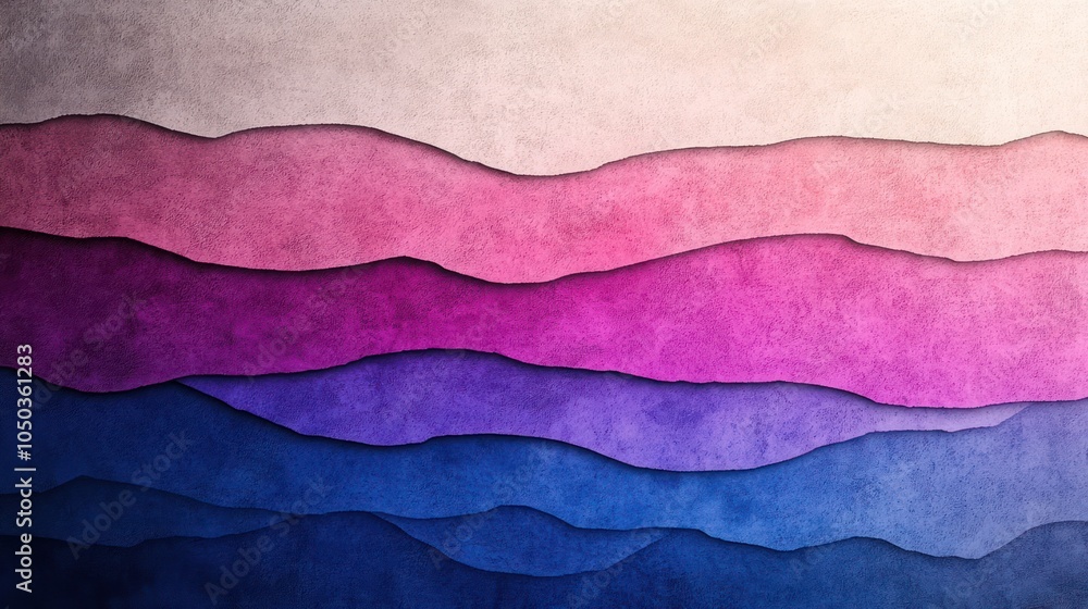 Fototapeta premium Grainy Purple-Blue Wave Gradient on Dark Background: Futuristic Website Header Design