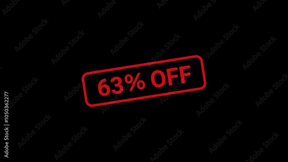 63 Percent Off Rubber stamp Animation 63 Percent Off Rubber stamp Animation