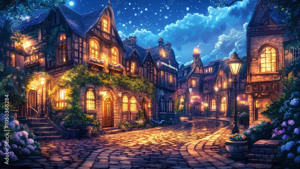 Naklejka premium view of the old town