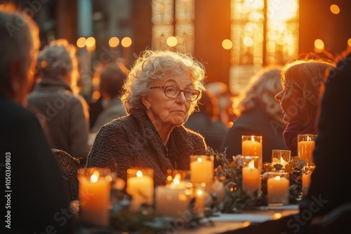A gentle light shines through grief a community gathering in remembrance photo