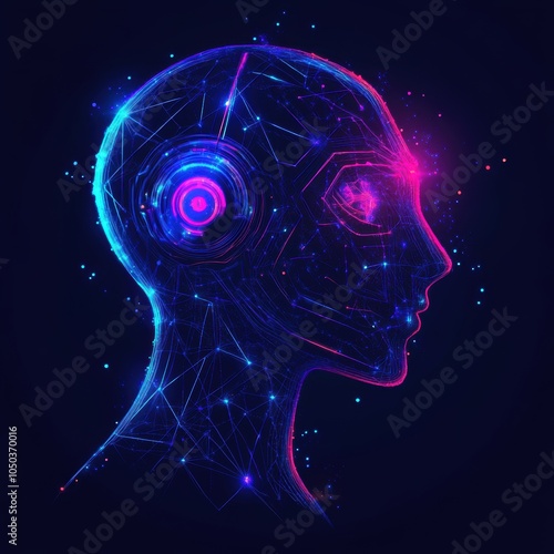 Stylish ai logo showcasing bold color choices