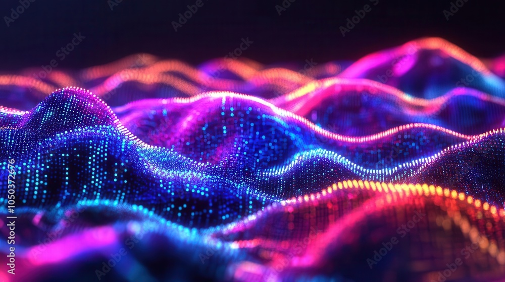 dynamic abstract background of vivid colors and glowing data points, simulating a digital landscape alive with energy and futuristic technology, perfect for tech-related themes dynamic abstract background of vivid colors and glowing data points, simulating a digital landscape alive with energy and futuristic technology, perfect for tech-related themes