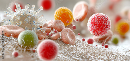 Exploring the intricate interactions between bacterial cells and human skin a visual insight into microbial life and its impact on health