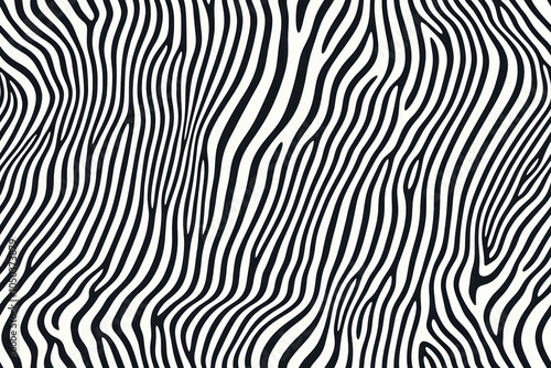 Wallpaper Mural Art texture with thin monochrome wavy stripes. Creative background with distorted lines. Torontodigital.ca