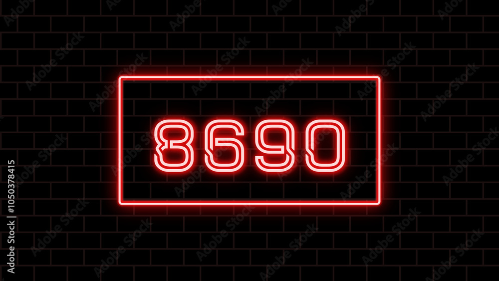 8690年のネオン文字 8690年のネオン文字