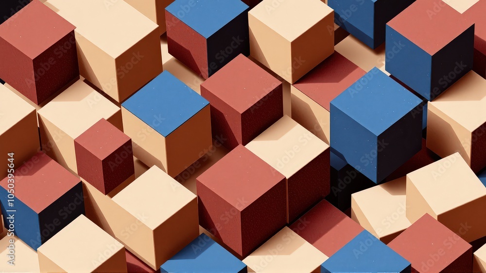 Obraz premium Generative AI, Minimalist Abstract Art Composition