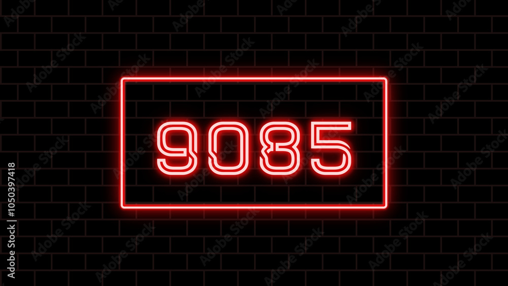 9085年のネオン文字 9085年のネオン文字