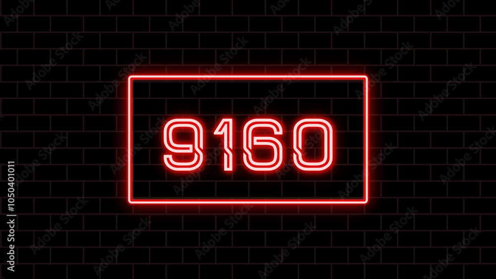 9160年のネオン文字 9160年のネオン文字