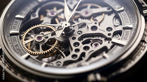 watch mechanism close up