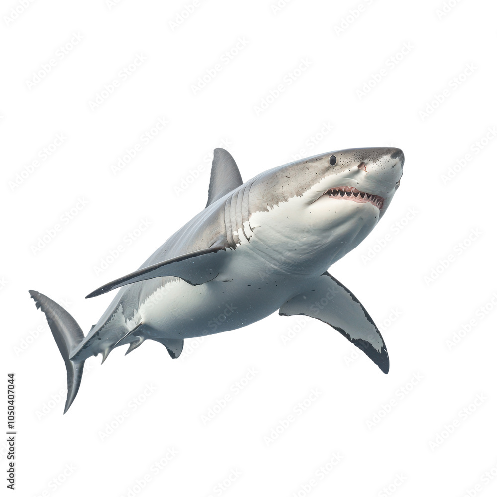 Fototapeta premium Great White Shark Underwater Close Up